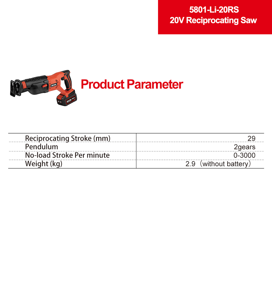 DEVON Lithium-ion Power Tool B - Reciprocating Saw Cordless recension och pris