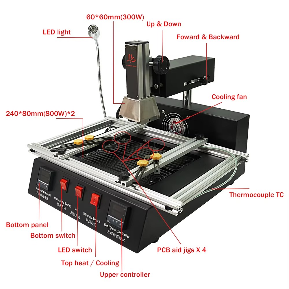 Hot Air BGA Rework Station Inf - Power Tools Zones recension och pris