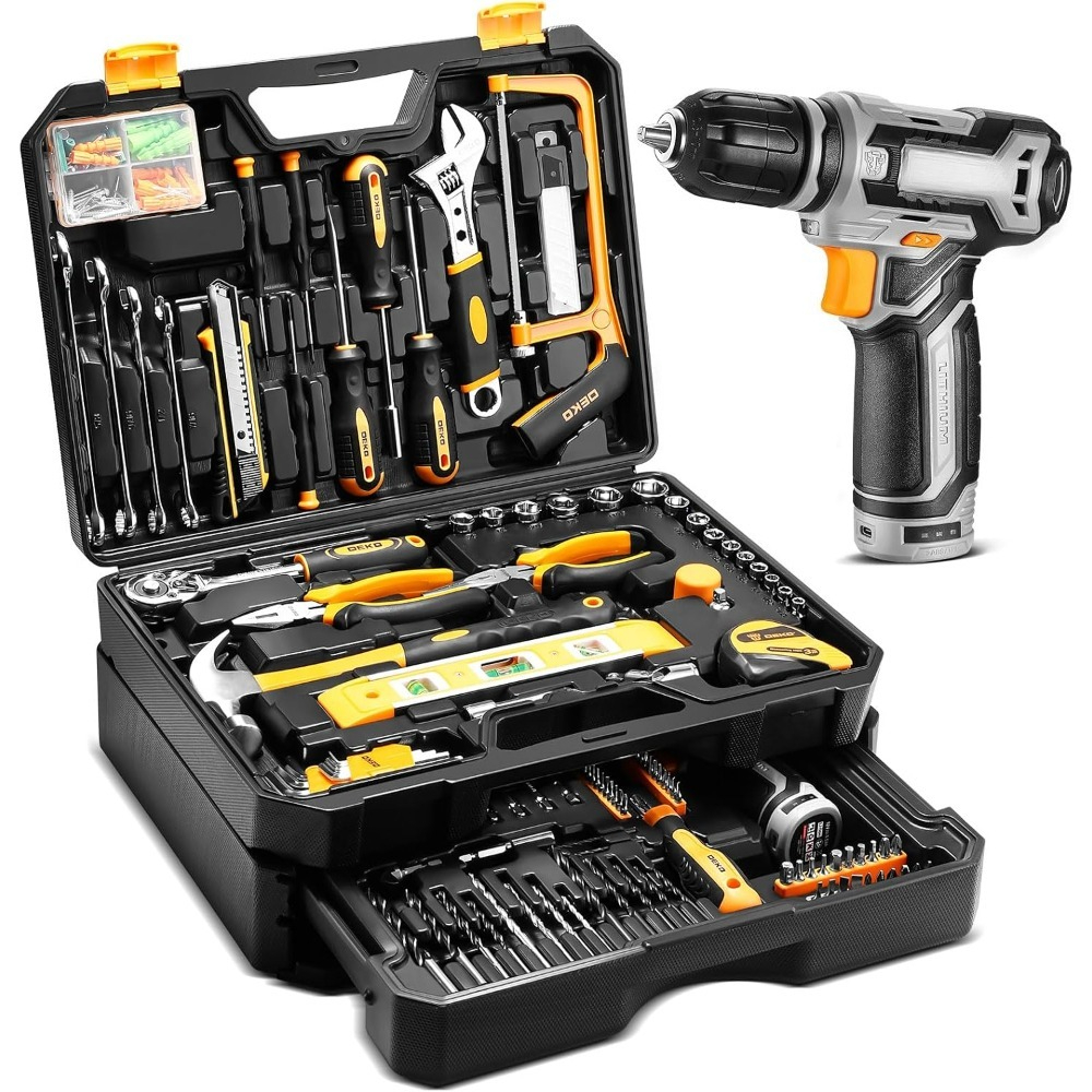 US Shipping Tool Kit Box Drill - Combo Power Tools recension och pris