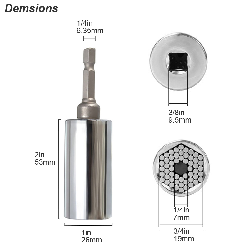 Universal Socket Wrench Head S - Power Tools List recension och pris