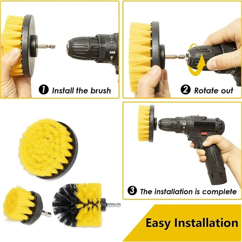 3 pcs/set drill brush set powe - Power Tools List recension och pris