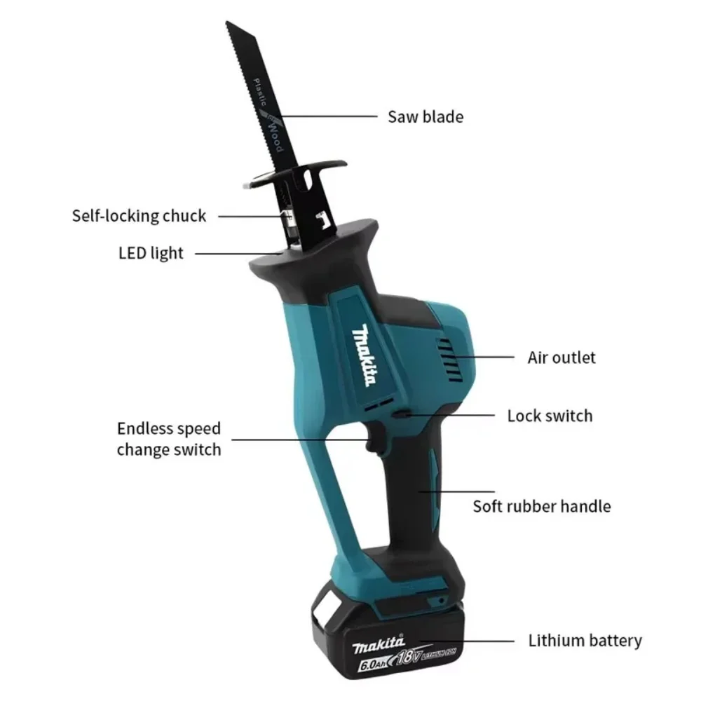 Makita 18V 2025 new Cordless E - Reciprocating Saw Cordless recension och pris